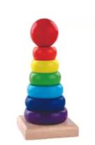 Torre de hanói, brinquedo de encaixar, madeira, cognitivo, montessoriano, aprendizagem Torre de hanói, brinquedo de encaixar, madeira, cognitivo, montessoriano, aprendizagem