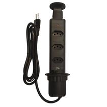 Torre de Mesa Multi 3 Tomadas Bivolt