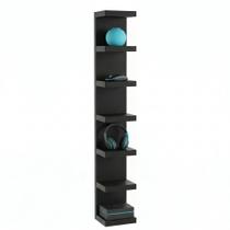 Torre de parade organizador livros estante vertical decoração mdf premium albergoni grande preto
