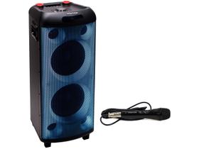 Torre de Som Amplificada Polyvox, TWS, Full LED, 2000W, Bluetooth, Bivolt, Preto - XT-990