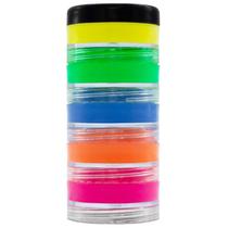 Torre de tinta facial Aqua neon Colormake 5 potes Torre de tinta facial Aqua neon Colormake 5 potes