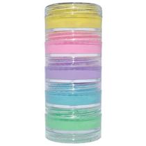 Torre de tinta facial cremosa tons pasteis Unicórnio Colormake 5 potes