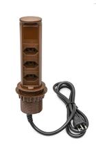 Torre de Tomada 3 Elétricas 10A Marron