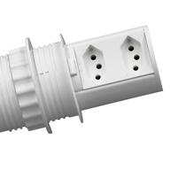 Torre de Tomada Embutir Pop 2 Tomadas 20a Branco