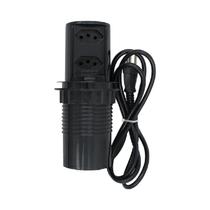 Torre de Tomada Embutir Pop 2 Tomadas 20a Preta