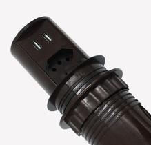 Torre de Tomada Mesa Pop Marron 1 Elétrica 20a + 2 Usb Torre de Tomada Mesa Pop Marron 1 Elétrica 20a + 2 Usb