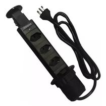 Torre De Tomada Multiplug Com 3 Tomadas Preto Renna Torre De Tomada Multiplug Com 3 Tomadas Preto Renna
