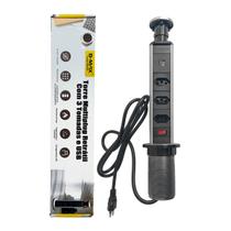 Torre de Tomada Multiplug USB Retratil Tipo-C Embutir Mesa