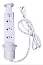 Torre de Tomada Renna com 3 Tomadas 16A Branca Bivolt