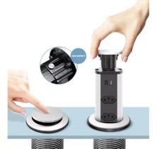 Torre De Tomada Retrátil Bivolt P/ Bancada À Prova D'água WKC-316X
