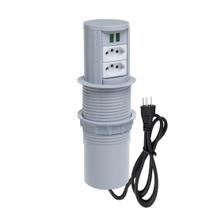 Torre De Tomada Totem Slim Automático 2 Tomadas 10A 2USB 4.9 Torre De Tomada Totem Slim Automático 2 Tomadas 10A 2USB 4.9