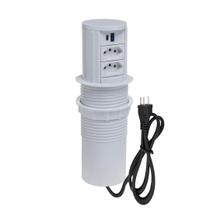 Torre De Tomada Totem Slim Automático 2 Tomadas 20A 2 USB 9.0A Branco Torre De Tomada Totem Slim Automático 2 Tomadas 20A 2 USB 9.0A Branco