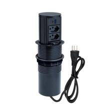 Torre De Tomada Totem Slim Manual 2 Tom 10A 2 USB 9.0A Preto Torre De Tomada Totem Slim Manual 2 Tom 10A 2 USB 9.0A Preto