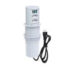 Torre De Tomada Totem Slim Manual 2 Tomadas 20A 3 USB 5.2A