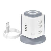 Torre de Tomadas COIBEU Vertical 9 Saídas 4 USB 1 Type-C Cabo 2m Carregamento Rápido Bivolt Torre de Tomadas COIBEU Vertical 9 Saídas 4 USB 1 Type-C Cabo 2m Carregamento Rápido Bivolt