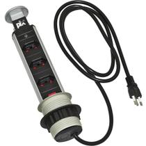 Torre de Tomadas Multiplug com 3 Tomadas Prata Torre de Tomadas Multiplug com 3 Tomadas Prata