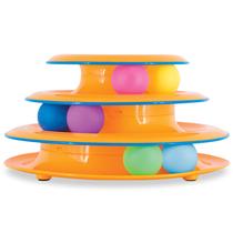 Torre de Trilhas Catstages Cat Track - Brinquedo Interativo para Gatos (Laranja)