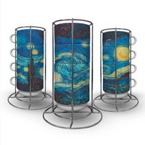 Torre de Xícaras Decorativas Noite Estrelada Van Gogh 150mL
