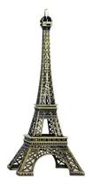 Torre Eifel Pariz Decorativa Grande 6cm Metal Bronze - oem