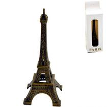 Torre Eiffel de Metal 11,5 cm Ouro Velho Enfeite