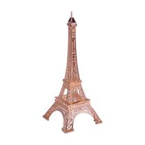 Torre eiffel decorativa Rose 25 cm Escultura Metal Enfeite Decoração Paris