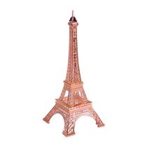 Torre eiffel decorativa Rose 25 cm Escultura Metal Enfeite Decoração Paris