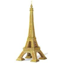 Torre Eiffel Gold Paris 3D 96 Pçs Para Montar Legotipo - Orotoy