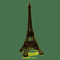 Torre Eiffel Metal Miniatura Decoração Paris França - BTC7