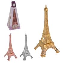 Torre Eiffel Miniatura Paris Em Metal Para Decoração 18 Cm - Zein Importadora
