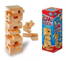 Torre equilibrio em madeira jogo caiu perdeu jenga - pais & filhos