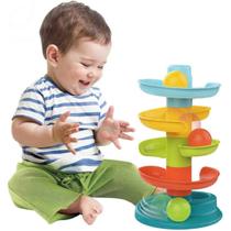 Torre Escorregador De Bolinhas Com Som Unitoys Brinquedo Para Bebês +18 Meses