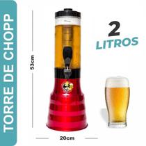 Torre Giratória Beer 2L Cerveja Chopp Copo Removível Duff