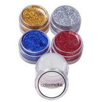 Torre Glitter Cremosa Colormak 5 Cores Glitter Cremosa