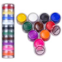 Torre Kit 10 Tintas Cremosa Facial Colorida Pintura Artística Colormake
