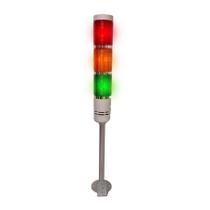Torre luminosa LED 3 cores para sinalização industrial Torre luminosa LED 3 cores para sinalização industrial