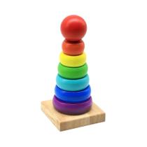 Torre Musical Empilhável De Madeira Colorida Brinquedo Educacional Para Meninos Meninas Bebês Torre Musical Empilhável De Madeira Colorida Brinquedo Educacional Para Meninos Meninas Bebês