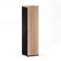 Torre Nicho Com Porta PE 40 Pandin 1,60 M Noce Naturale e Preto