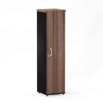 Torre Nicho Com Porta PE 40 Pandin 1,60 M Walnut e Preto