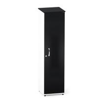 Torre Nicho De Madeira Com Porta P25 Pandin 160 CM Preto e Branco