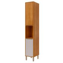 Torre Nicho Divina 37 Cm 2 Portas - Cinamomo/Off White