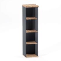 Torre Nicho Sem Porta PE 40 Pandin 1,60 M Noce Naturale e Grafito Torre Nicho Sem Porta PE 40 Pandin 1,60 M Noce Naturale e Grafito