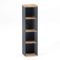 Torre Nicho Sem Porta PE 40 Pandin 1,60 M Noce Naturale e Grafito Torre Nicho Sem Porta PE 40 Pandin 1,60 M Noce Naturale e Grafito