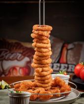 Torre Para Anéis De Cebola (Onion Rings) C/suporte Para Molhos (Ramekin)