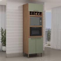 Torre para Cozinha para Microondas e Forno com Adega Genialflex
