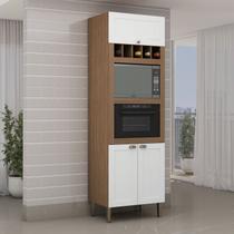 Torre para Cozinha para Microondas e Forno com Adega Genialflex