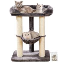 Torre para Gatos Happi N Pets de 28" para Interior con Cama y Hamaca Torre para Gatos Happi N Pets de 28" para Interior con Cama y Hamaca