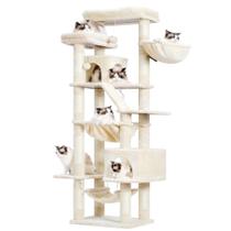 Torre para Gatos Heybly HCT034M de 180 cm con 2 Perchas y 2 Condominios Torre para Gatos Heybly HCT034M de 180 cm con 2 Perchas y 2 Condominios