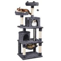 Torre para Gatos Yaheetech de 158cm com Plataforma e Rede