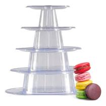 Torre para Macarons 5 Pisos (69 Mararons) 1 Unidade - San Felipo