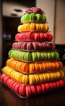 Torre Pirâmide para Macarons 9 Pisos (195 Macarons) 1 Unidade - San Felipo